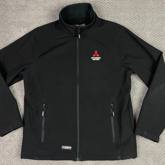 Mitsubishi Motors Soft Shell Jacket Men's Medium Black Choko PZS Precision Zone - Picture 1 of 11